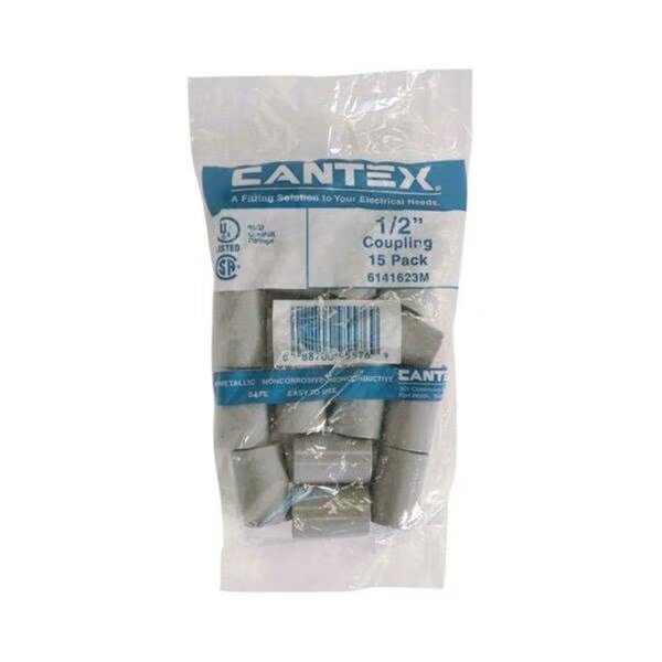 R6141623M PVC Coupling 0.5 in., Cantex, Mfr#: 3504107